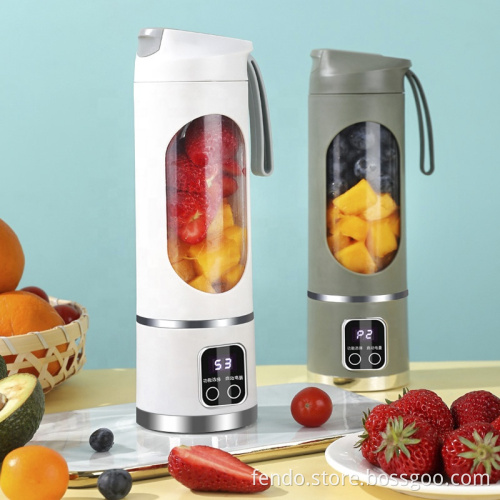 Portable Rechargeable Electric Vacuum Blender for Hot Sale: 450ml Automatic Fruit Juicer